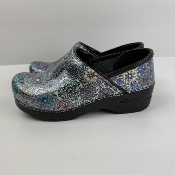 Dansko Womens 36 Floral Mandala Nursing Clog Shoes - Picture 4 of 7